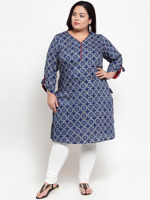 indigo straight kurta - 16740879 - Very Small Image - 1