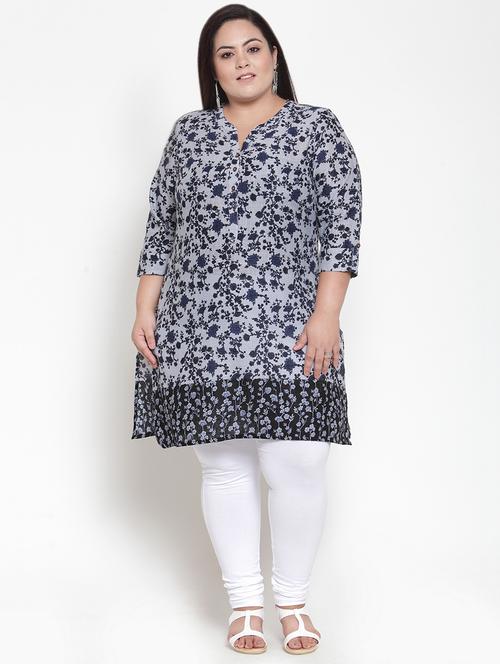 floral straight kurta - 16740899 - Very Small Image - 1