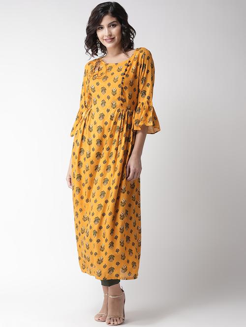 floral flared kurta - 16741094 - Very Small Image - 1