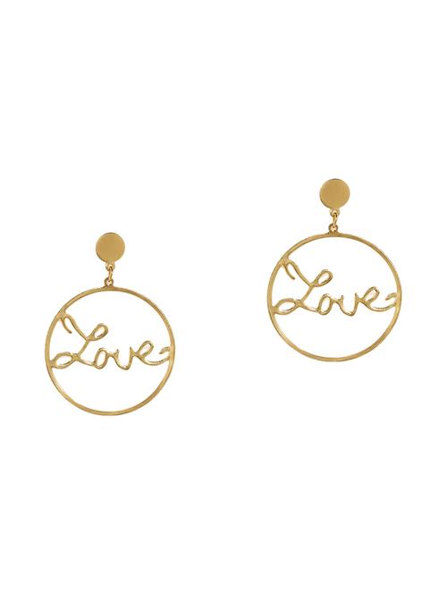 gold plated drop earring - 16742087 - Very Small Image - 1