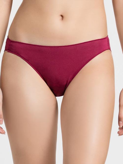 low rise solid bikini panty - 16742134 - Very Small Image - 1