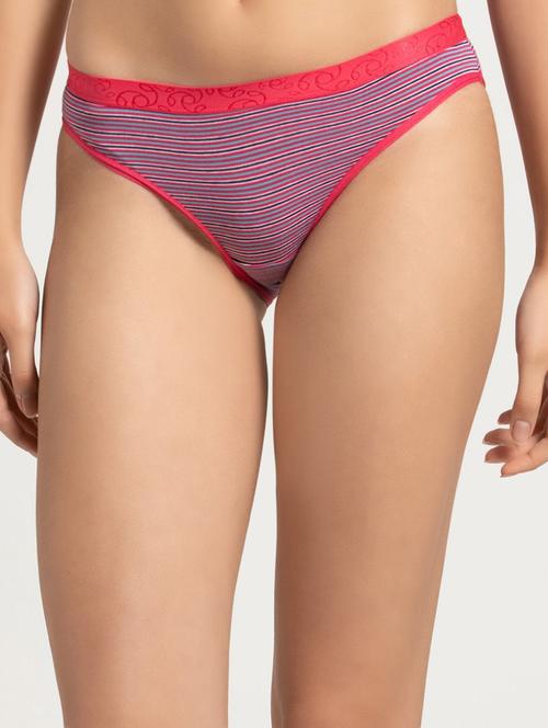low rise striped hipster panty - 16742165 - Very Small Image - 1