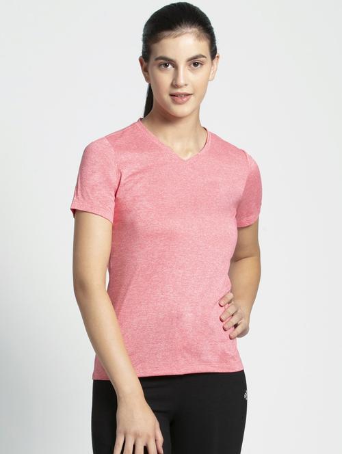 v neck solid tee - 16742214 - Very Small Image - 1