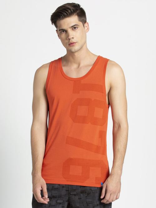 orange printed vest - 16742904 - Very Small Image - 1