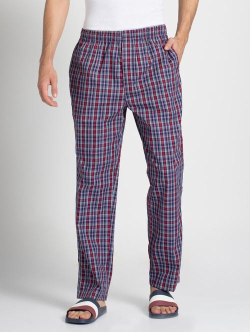 navy blue checkered pyjama - 16742939 - Very Small Image - 1