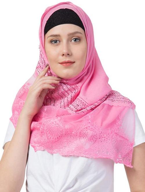 pink cotton scarf - 16743940 - Very Small Image - 1