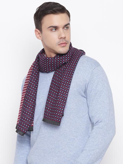 purple printed muffler - 16744012 - Very Small Image - 1