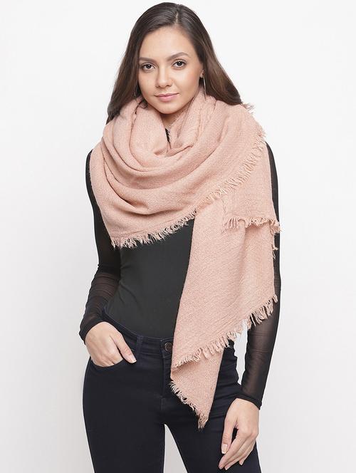 frayed hem solid acrylic stole - 16744016 - Very Small Image - 1