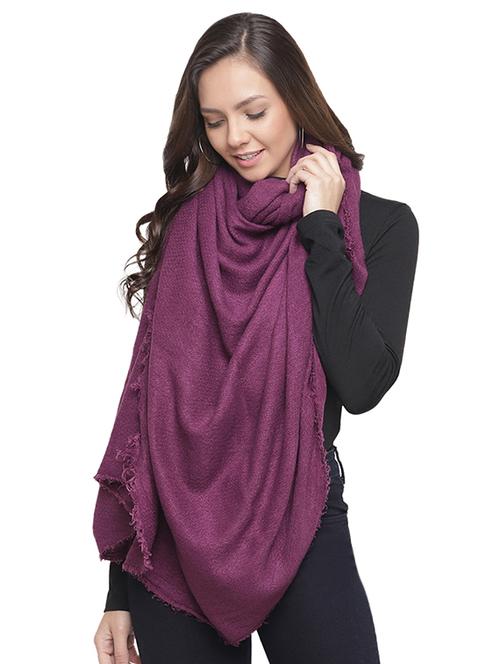 frayed hem solid acrylic stole - 16744028 - Very Small Image - 1