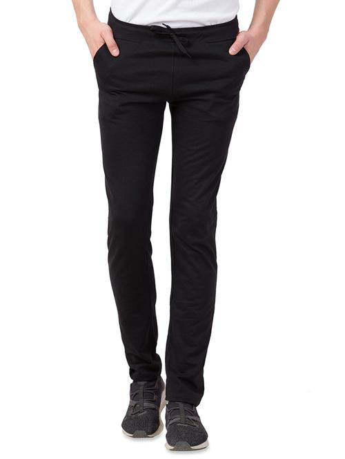 black solid full length track pant - 16744082 - Very Small Image - 1