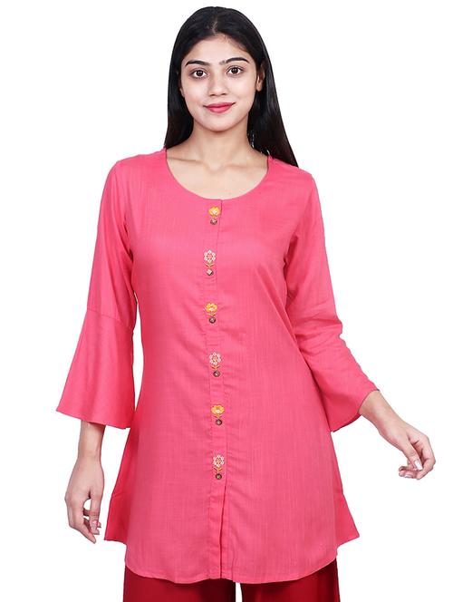 embroidered a-line kurta - 16745515 - Very Small Image - 1
