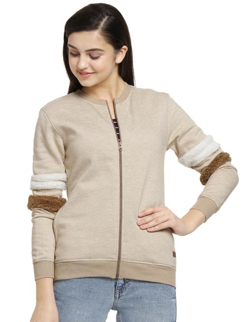fur detail solid jacket - 16746438 - Very Small Image - 1