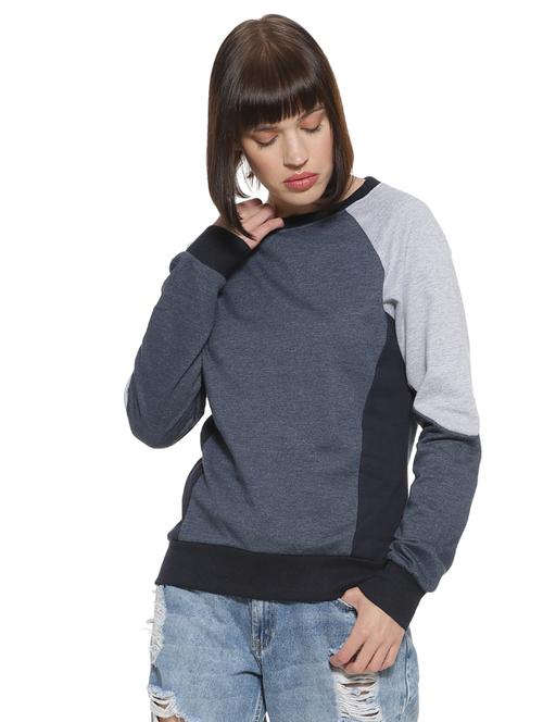 raglan sleeved color block sweatshirt - 16746462 - Very Small Image - 1