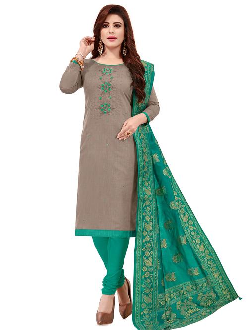 embroidered unstitched suit - 16750557 - Very Small Image - 1