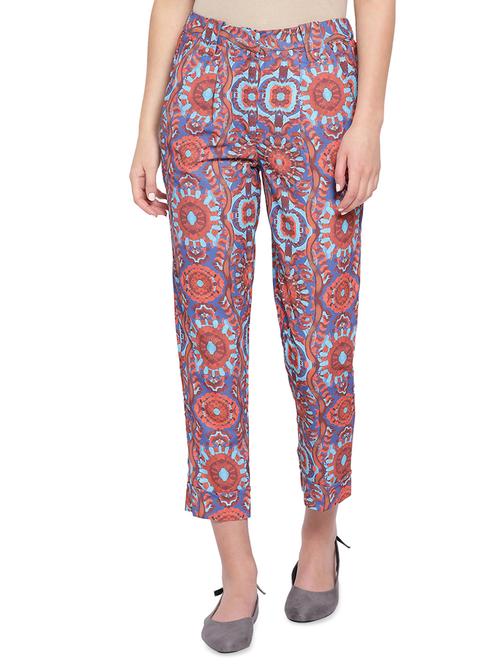 high rise printed trouser - 16750631 - Very Small Image - 1