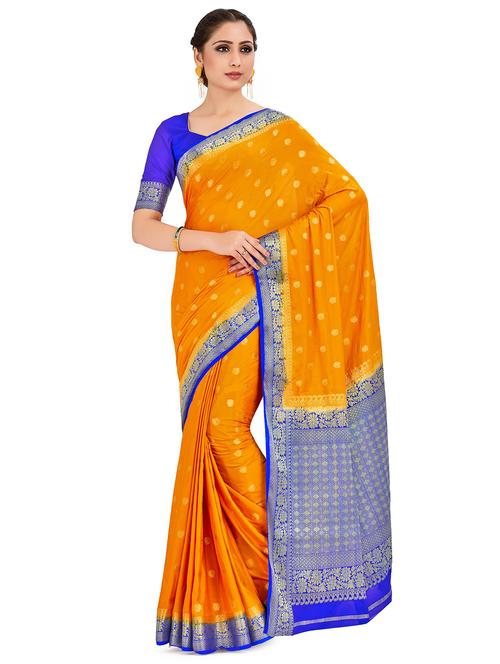 self design mysore silk saree - 16750708 - Very Small Image - 1