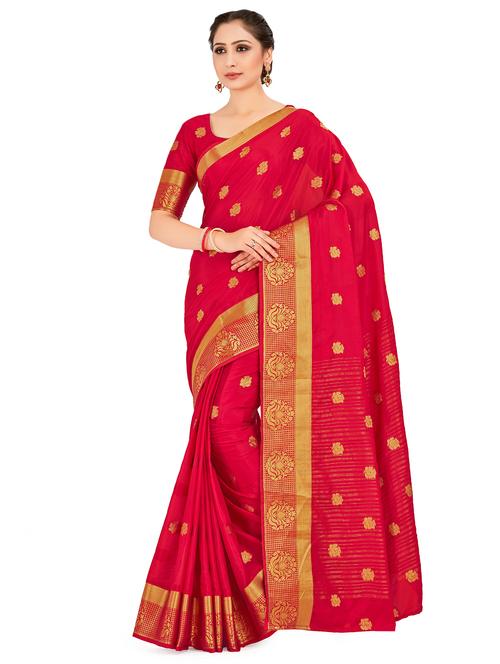 self design mysore silk saree with blouse - 16750715 - Very Small Image - 1
