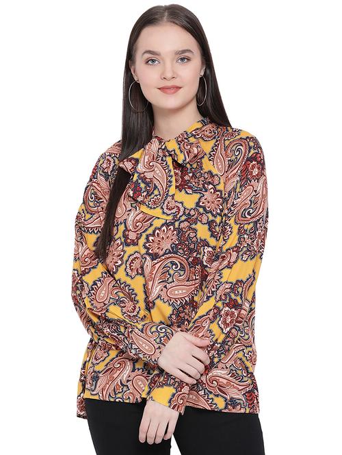 tie up neck paisley top - 16750943 - Very Small Image - 1