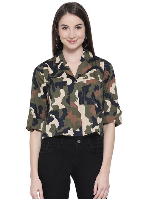 roll up sleeved camouflage shirt - 16750995 - Very Small Image - 1
