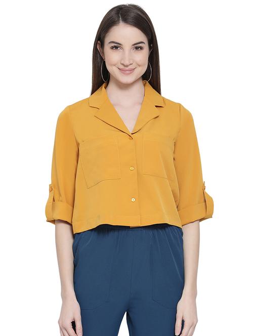 roll up sleeved solid shirt - 16750996 - Very Small Image - 1