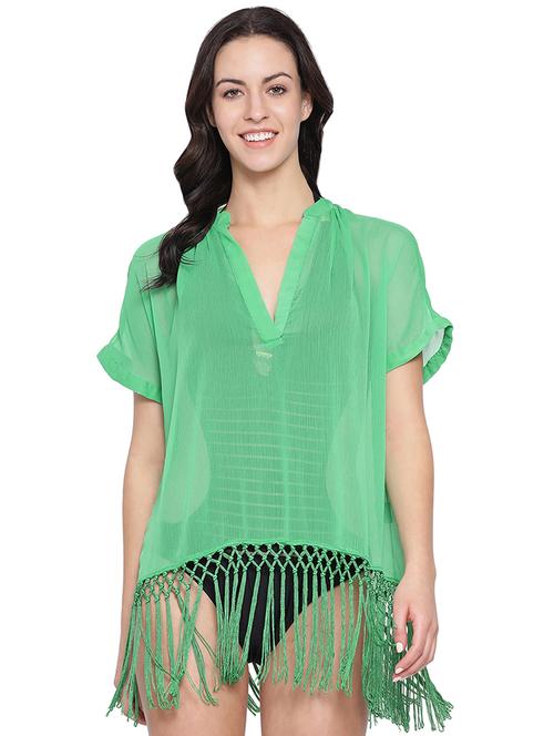 fringed hem coverup - 16751033 - Very Small Image - 1