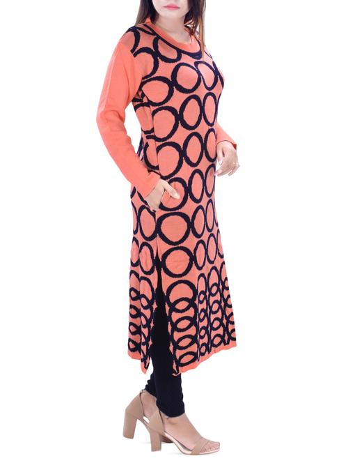 printed woolen kurta - 16751689 - Very Small Image - 1