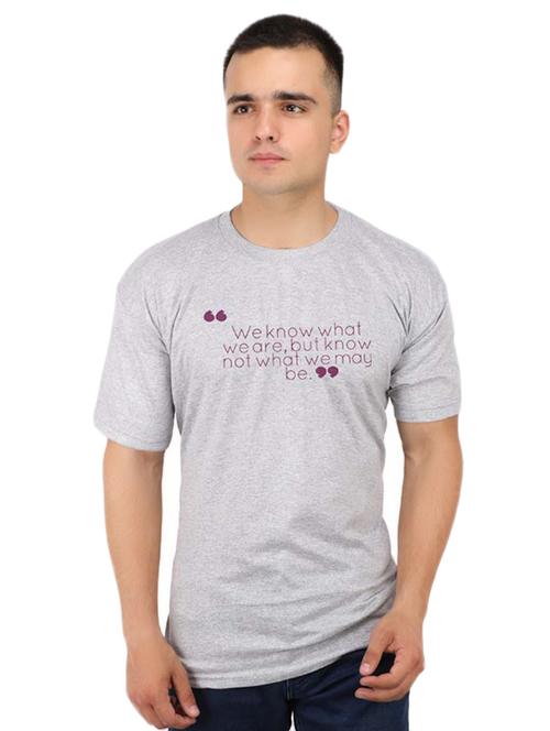 grey typographic chest print t-shirt - 16752060 - Very Small Image - 1