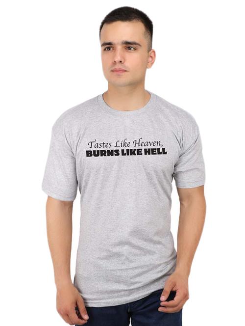 grey typographic chest print t-shirt - 16752090 - Very Small Image - 1