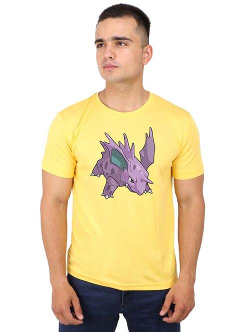 yellow chest printed t-shirt - 16752352 - Very Small Image - 1