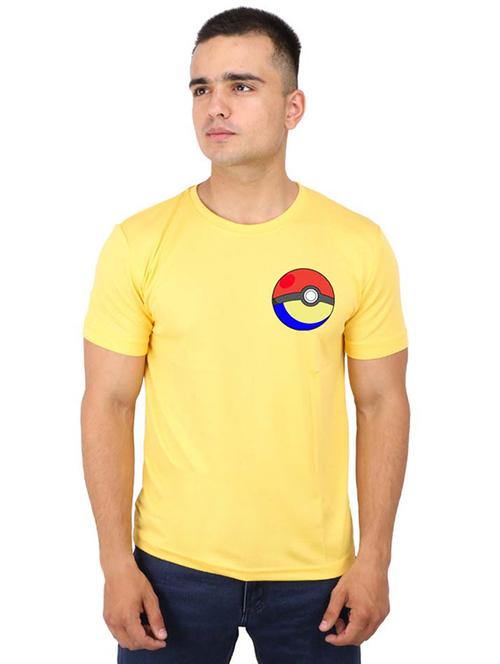 yellow chest printed t-shirt - 16752363 - Very Small Image - 1