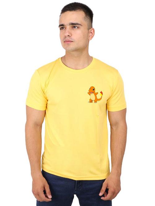 yellow chest printed t-shirt - 16752411 - Very Small Image - 1