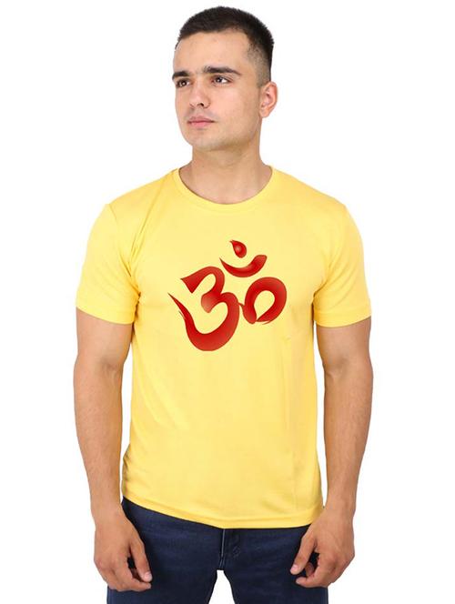 yellow chest printed t-shirt - 16752478 - Very Small Image - 1