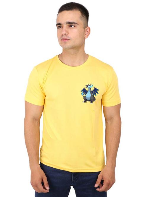 yellow chest printed t-shirt - 16752508 - Very Small Image - 1