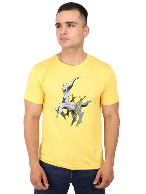 yellow chest printed t-shirt - 16752541 - Very Small Image - 1