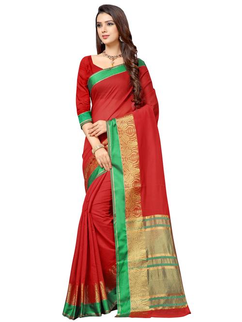 self-design gadwal saree with blouse - 16753626 - Very Small Image - 1