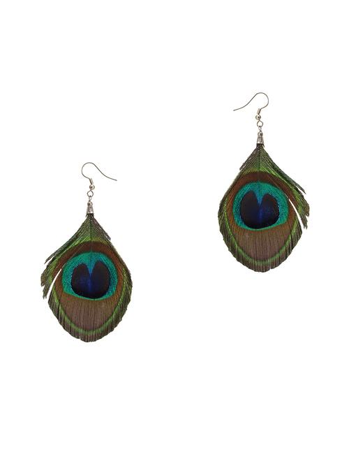 multi colored fur drop earring - 16753710 - Very Small Image - 1