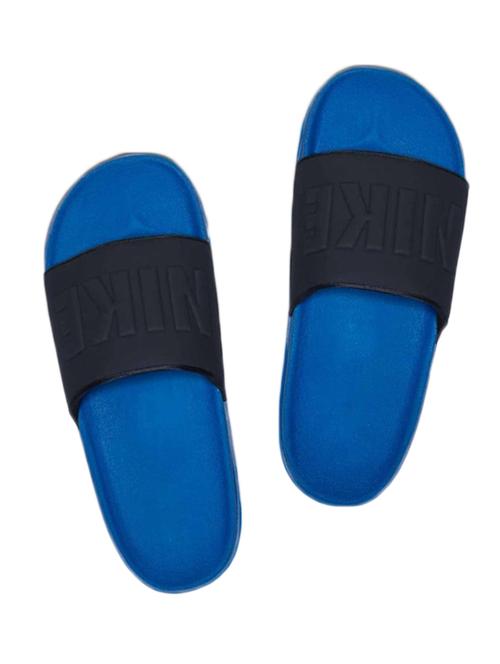 blue leatherette slip on flip flops - 16754021 - Very Small Image - 1