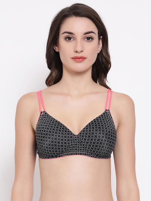 lightly padded geometric t-shirt bra - 16754118 - Very Small Image - 1