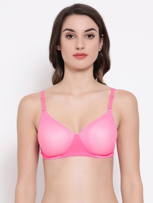 pink polyamide tshirt bra - 16754125 - Very Small Image - 1
