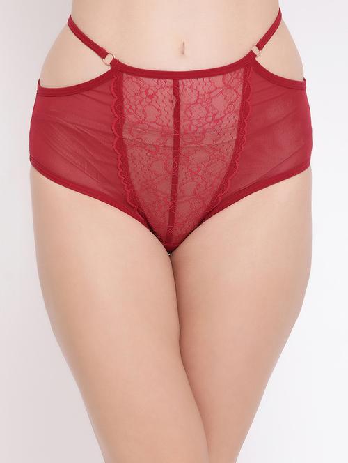 high rise lace detail hipster panty - 16754141 - Very Small Image - 1