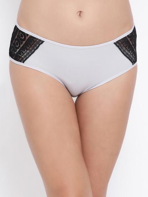 low rise contrast lace detail hipster panty - 16754161 - Very Small Image - 1