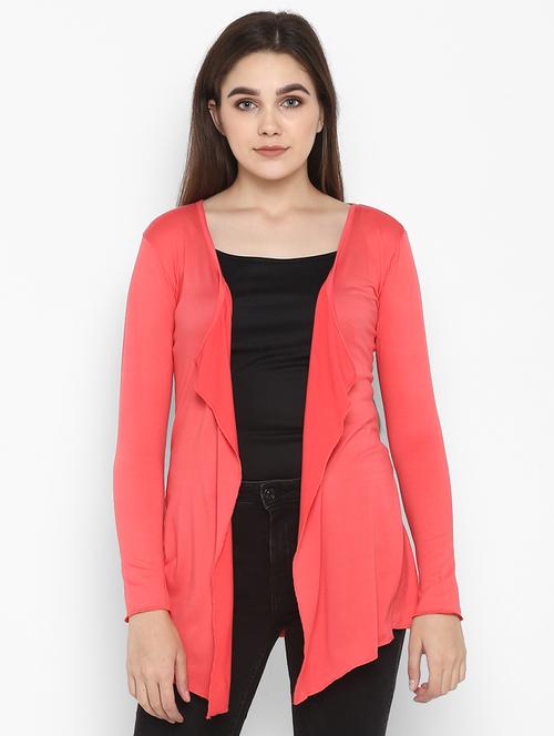 asymmetric hem solid shrug - 16754202 - Very Small Image - 1