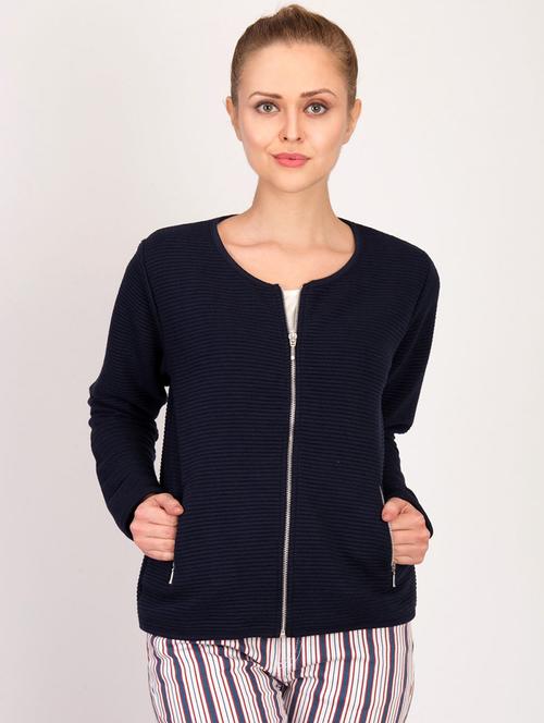 pocket detail zip up wool jacket - 16754303 - Very Small Image - 1