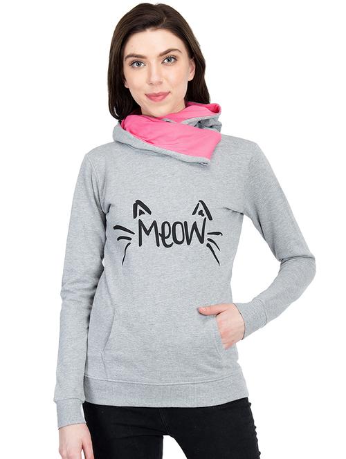 hooded neck quirky sweatshirt - 16754340 - Very Small Image - 1