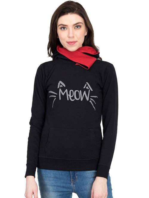 hooded neck quirky cotton sweatshirt - 16754341 - Very Small Image - 1