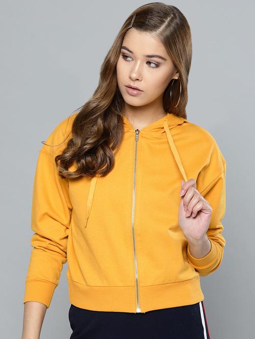 hooded neck zip up jacket - 16755858 - Very Small Image - 1