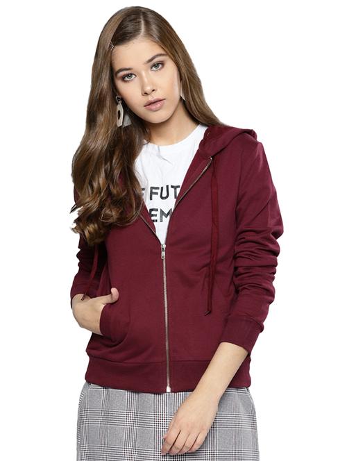 hooded neck zip up jacket - 16755865 - Very Small Image - 1