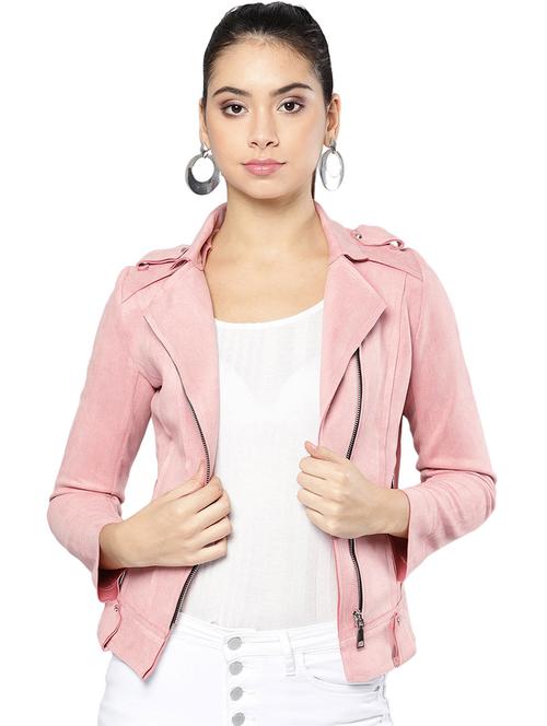 lapel neck bomber/biker jacket - 16755891 - Very Small Image - 1