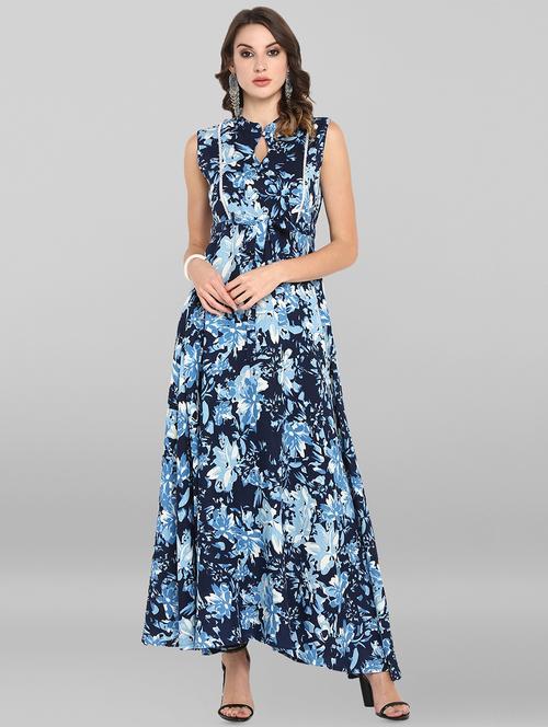 floral print asymmetric kurta - 16756520 - Very Small Image - 1