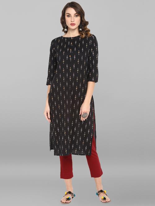 women's straight kurta - 16756526 - Very Small Image - 1